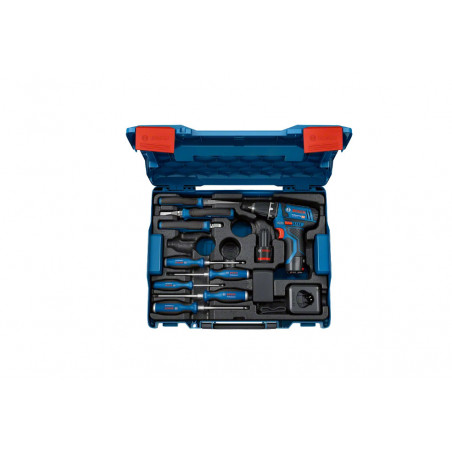 Perceuse visseuse GSR12V-15 + outillage à main (L) - BOSCH | 060186810R
