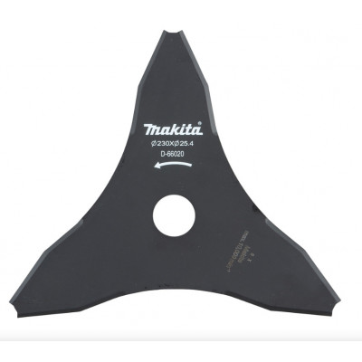 lame pour Débroussailleuse Makita 3 dents Ø 230mm, Alésage 25,4mm, Ep. lame 3mm Makita | D-66020