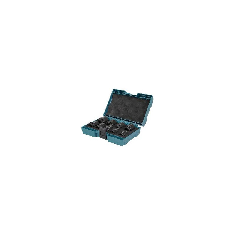 Coffret 9 douilles Impact Black à chocs 1/2'' Makita | E-16564