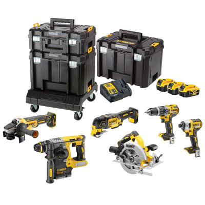 Kit 6 outils XR 18V 5Ah Li-Ion - Dewalt | DCK685P3T