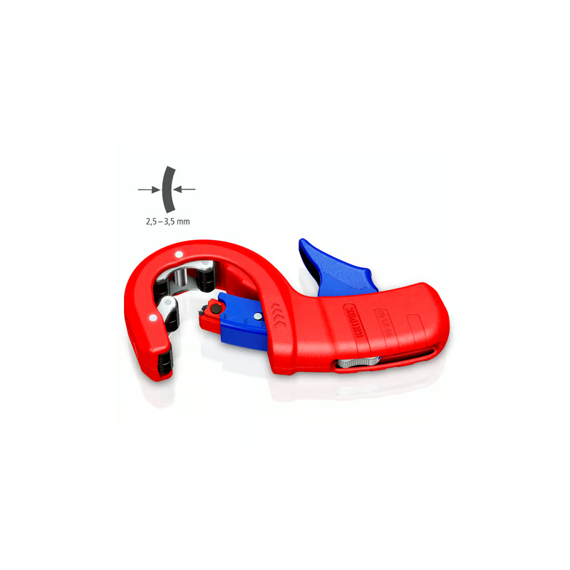 Coupe-tubes DPT50 - 200mm - pour tubes PVC Ø 32/40/50mm - Coupe et chanfreine - KNIPEX | 902302BK