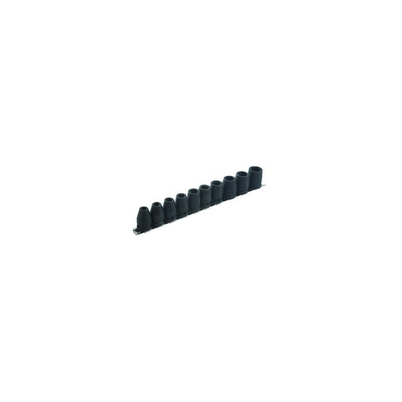 DOUILLE A CHOCS 1/2'' SUR RACK - JEU DE 10 DE 8 A 18 MM - SAM | NS-J10R