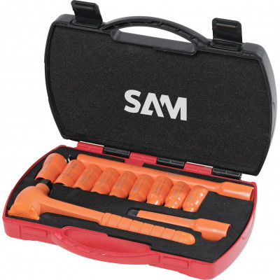 DOUILLES ET ACCESSOIRES 1/2'' ISOLES 1000 V - COFFRET DE 12 - SAM | ZS-J12PCE