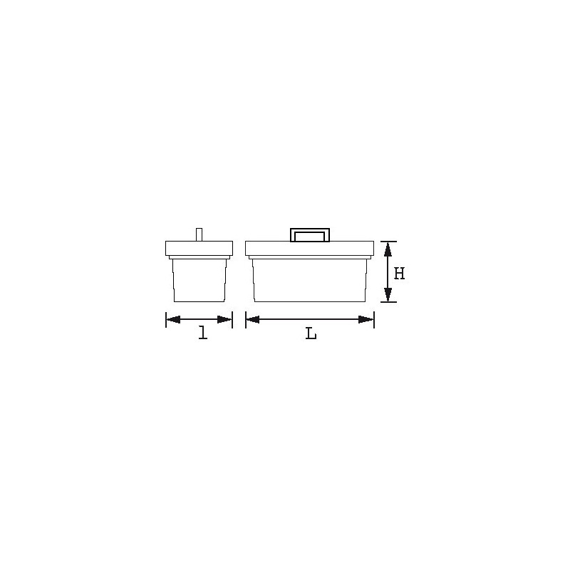 COFFRE DE CHANTIER METALLIQUE - L 480 MM - VIDE - SAM | SAM-517-PCV