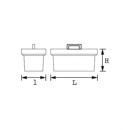 COFFRE DE CHANTIER METALLIQUE - L 480 MM - VIDE - SAM | SAM-517-PCV