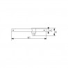 POIGNEE COULISSANTE 1/4'' BRILLANTE - SAM | R-120