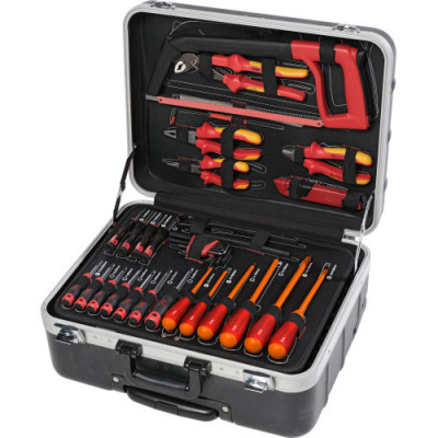 VALISE TROLLEY MAINTENANCE - 128 OUTILS ISOLES 1000 VOLTS - SAM | CP-128ELEC