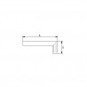 EQUERRE LAME ACIER 400 MM - SAM | 774-A-40