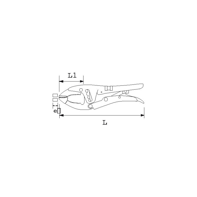 PINCE-ETAU GRANDE CAPACITE MORS MOBILE - SAM | 212-40
