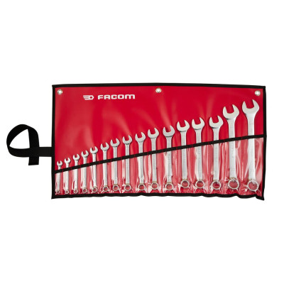 Jeu de 16 cles mixtes 40B en trousse textile - FACOM | 40B.JV16PB