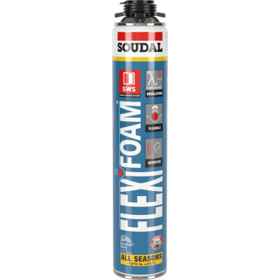 Mousse PU FLEXIFOAM Pistolable Bleu Aérosol 750 ML - SOUDAL | 117472