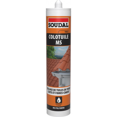 Mastic Colle MS pour tuile - COLOTUILE MS - Cartouche 290 ML - SOUDAL | 117878
