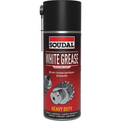 Aérosol Lubrifiant WHITE GREASE (graisse blanche) - 400 ML - SOUDAL | 119706