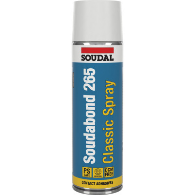 Mousse adhésive SOUDABOND 265 Classic Spray 265 CS Aérosol 500 ML - SOUDAL | 146309
