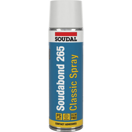 Mousse adhésive SOUDABOND 265 Classic Spray 265 CS Aérosol 500 ML - SOUDAL | 146309