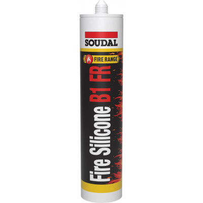 Mastic coupe feu FIRESILICONE B1 FR Blanc Cartouche 300 ML - SOUDAL | 147413