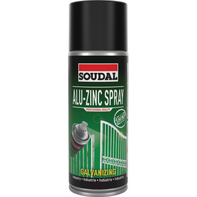 Revêtement anticorrosion ALU-ZINC SPRAY Aérosol 400 ML - SOUDAL | 154608