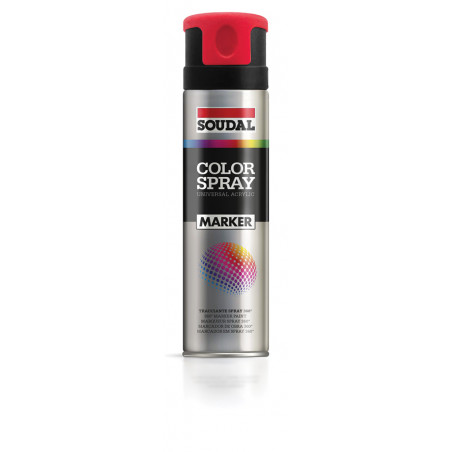 Traceur de Chantier Color Spray Blanc Aérosol 500 ML - SOUDAL | 157389