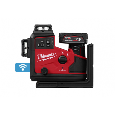Laser vert 3 lignes 360° avec alignement automatique 12V, 4Ah - Milwaukee | 4933499002
