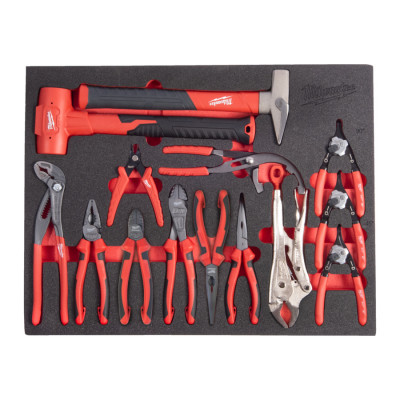 MODULE MOUSSE SET DE PINCES & MARTEAU DE 14PCS Milwaukee | 4932500760