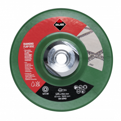 Disque LAM.DIAM.50/60 grain GRU.Ø125MM M14 - RUBI | 32937