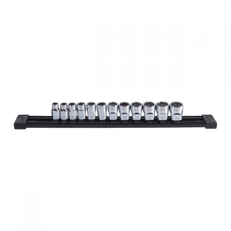 SET DE DOUILLES MÉTRIQUE 12 PANS CARRE 3/8" 12 PCS - Milwaukee | 4932498795