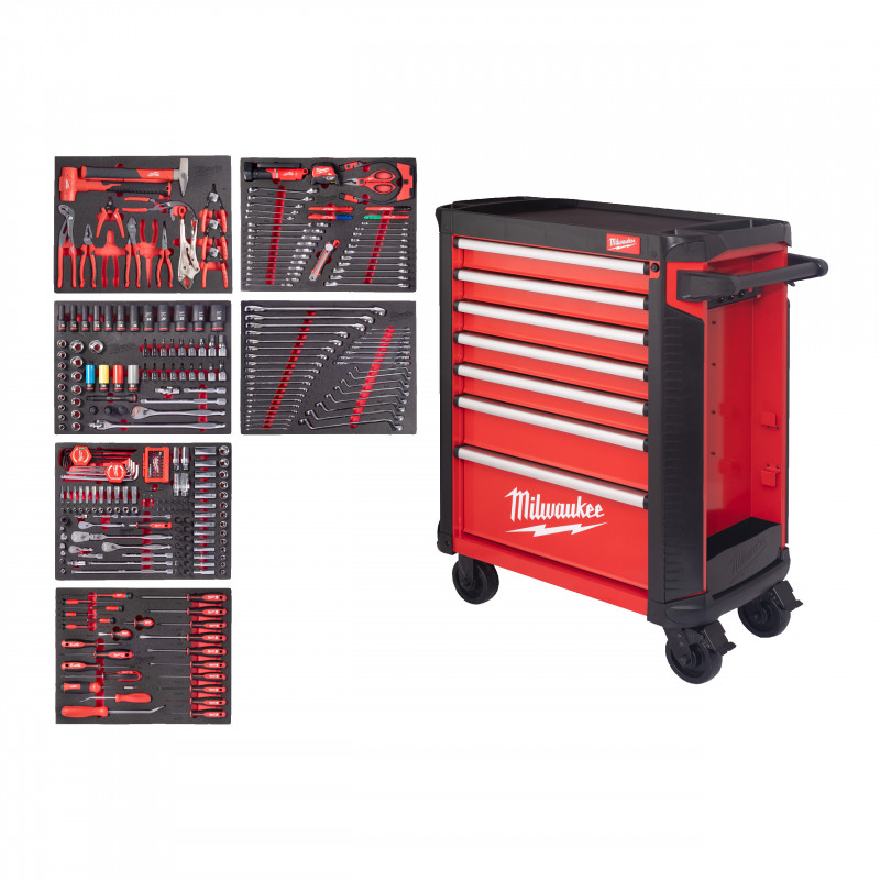 SERVANTE EQUIPÉE 78 CM TOOLGUARD 332 OUTILS - Milwaukee | 4932500753