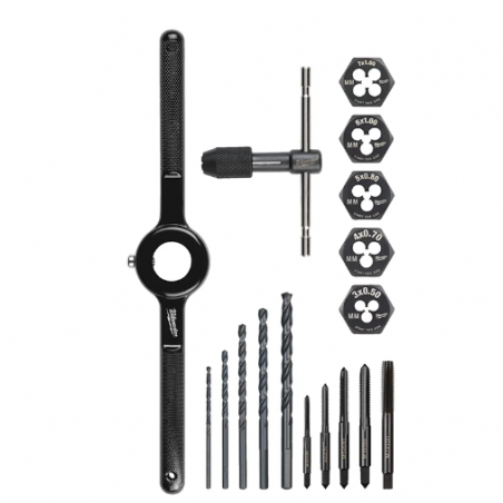 SET DE TaraudS ET FILIÈRES METRIQUES 17 PCS - Milwaukee | 4932498720