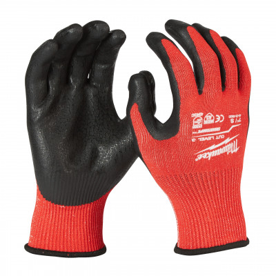 Gants anti-coupure NIVEAU 3/C- 1 PC - Milwaukee