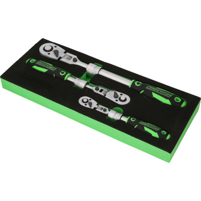 Jeu de cliquets télescopiques COMPETITION, 3pcs, 1/4"+3/8"+1/2" - KSTools | 512.0103