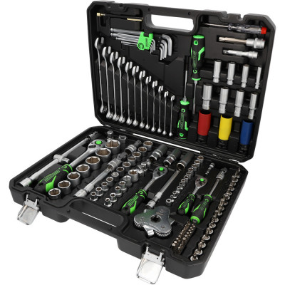 Coffret d'outillage COMPETITION 1/4"+3/8"+1/2", 132 pcs, spécial automobile - KSTools | 512.0132
