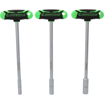 Jeu de tournevis à douille à poignée en T COMPETITION, 3 pcs, 8 - 13 mm - KSTools | 512.0603