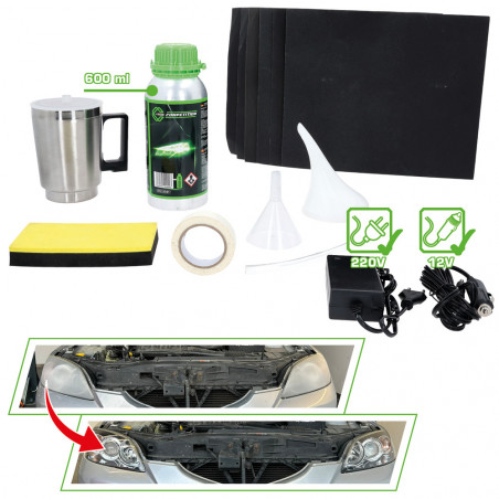 Kit de préparation de phares COMPETITION, 16 pcs - KSTools | 512.5100