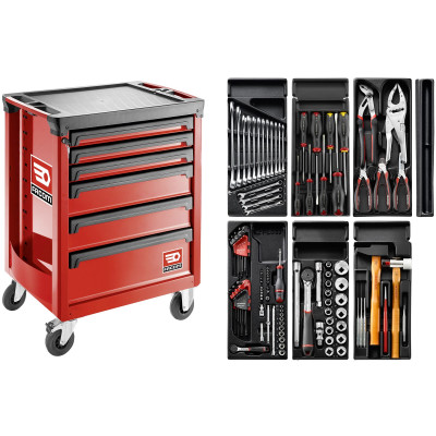 Composition V5 + servante ROLL 6 tiroirs - FACOM | ROLL.V5PF