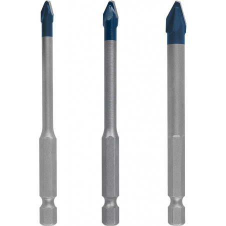 3 Forets Hard Ceramic HEX-9 EXPERT 5/6/8 - BOSCH | 2 608 900 595