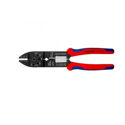 Pince à sertir universelle - Pour cosses pré-isolées - KNIPEX | 97 21 215