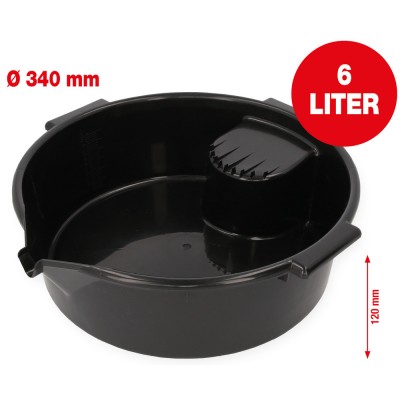 Bac de récupération 6 litres, Ø 340 mm - KSTools | 150.9593