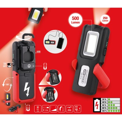 Baladeuse UltimateBEAM, inclinable, 500 Lumens - KSTools | 150.4510