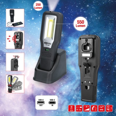 Baladeuse UltimateBEAM, inclinable, 550 Lumens - KSTools | 150.4490