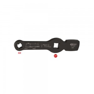 Clé à chocs TORX E 3/4''  avec 2 surfaces d'impact, E20 - KSTools | 517.0910