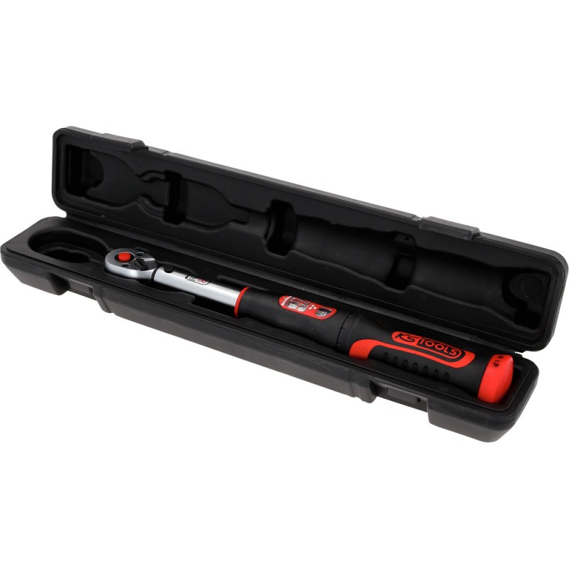 Clé dynamométrique à cliquet réversible INFINITOOL 1/4'', 5-25 Nm - KSTools | 516.9012