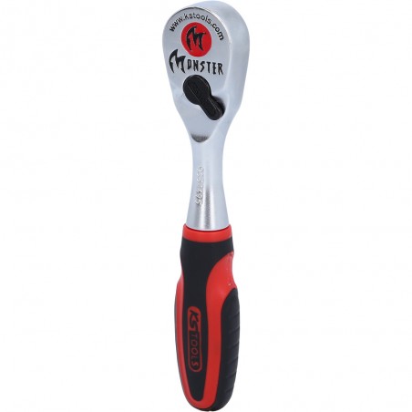 Cliquet réversible porte-embouts MONSTER 1./4'', 72 dents, 125mm - KSTools | 935.1495