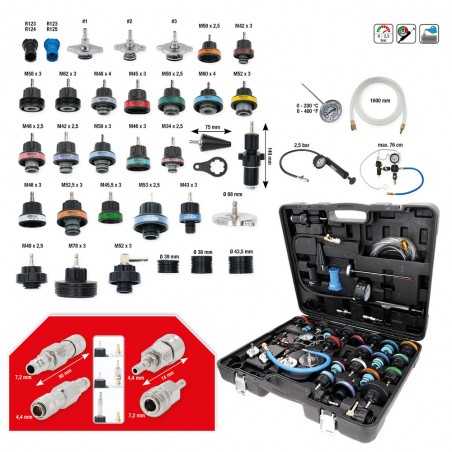 Coffret de diagnostic pour système de refroidissement, 40 pcs - KSTools | 150.2300