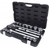 Coffret de douilles 12 pans métriques et accessoires 3/4'', 21 pièces - KSTools | 911.0722