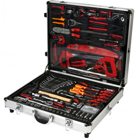 Coffret de maintenance F6  1/4'' - 1/2'' - douilles de 10 à 32 mm -  CHROMEmat - 136 pcs - KSTools | 911.0735