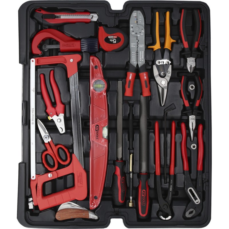 Coffret de maintenance F6  1/4'' - 1/2'' - douilles de 10 à 32 mm -  CHROMEmat - 136 pcs - KSTools | 911.0735