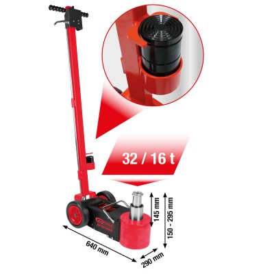 Cric hydropneumatique Performance, 32/16 t - KSTools | 160.1075
