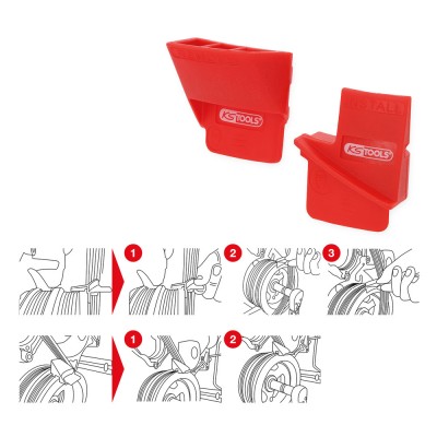 Jeu d’outils pour courroie trapézoïdale à nervures, 2 pcs - KSTools | 150.3315
