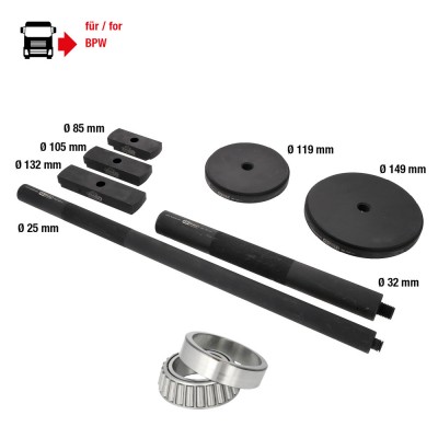 Jeu d’outils pour roulements de roue pour BPW, 7 pcs - KSTools | 460.1300