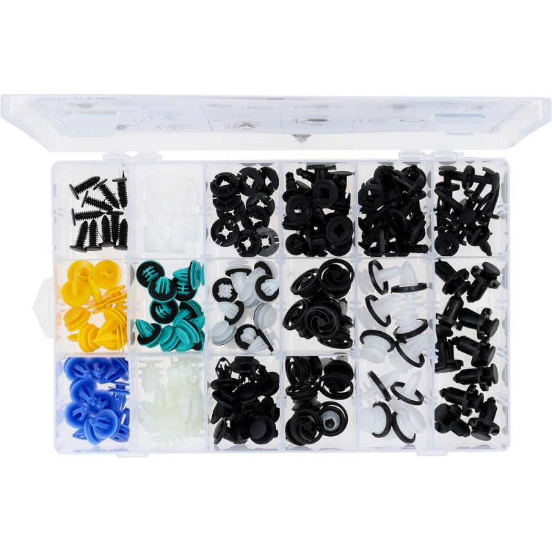 Jeu de clips de fixation - Tesla, 150 pcs - KSTools | 420.0790